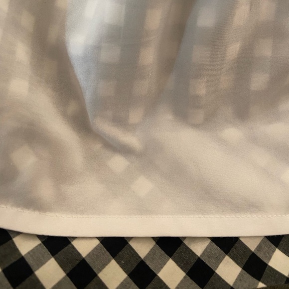 Vineyard Vines Gingham Off The Shoulder Dress, Size Medium - Picture 9 of 10